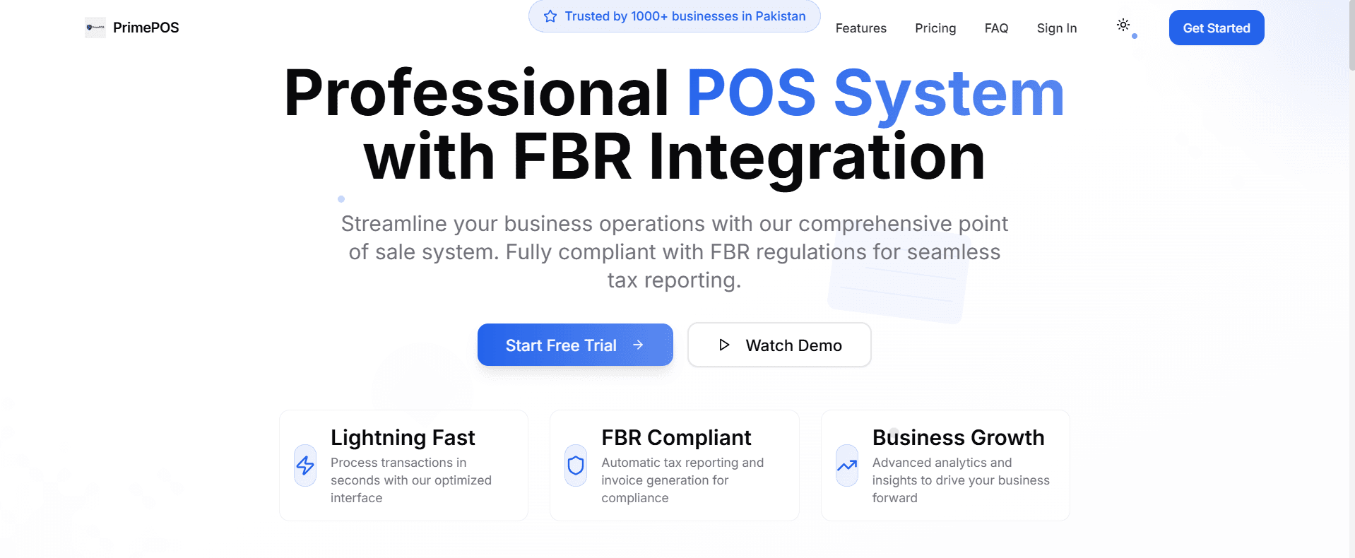 Allied POS – FBR-compliant point of sale system